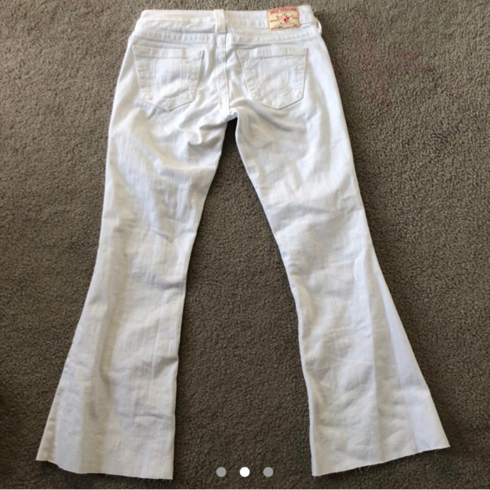 true religion low rise flare jeans